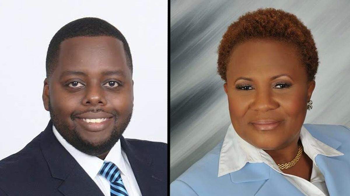 McKenzie Fleurimond, left, and  Paule Villard, right, were elected to the North Miami Beach City Council after winning runoffs on Nov. 20, 2018.