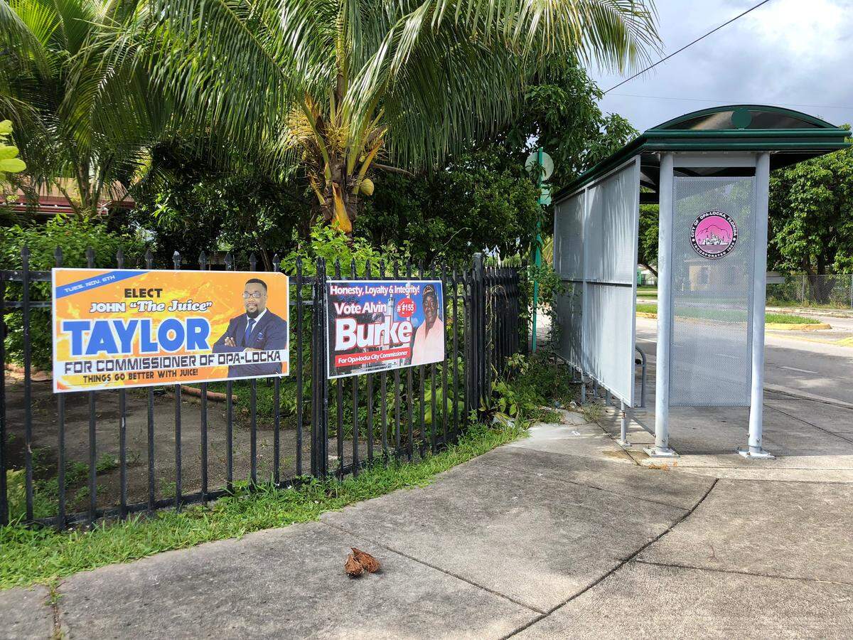 Campaign ads for the Opa-locka city commission race.