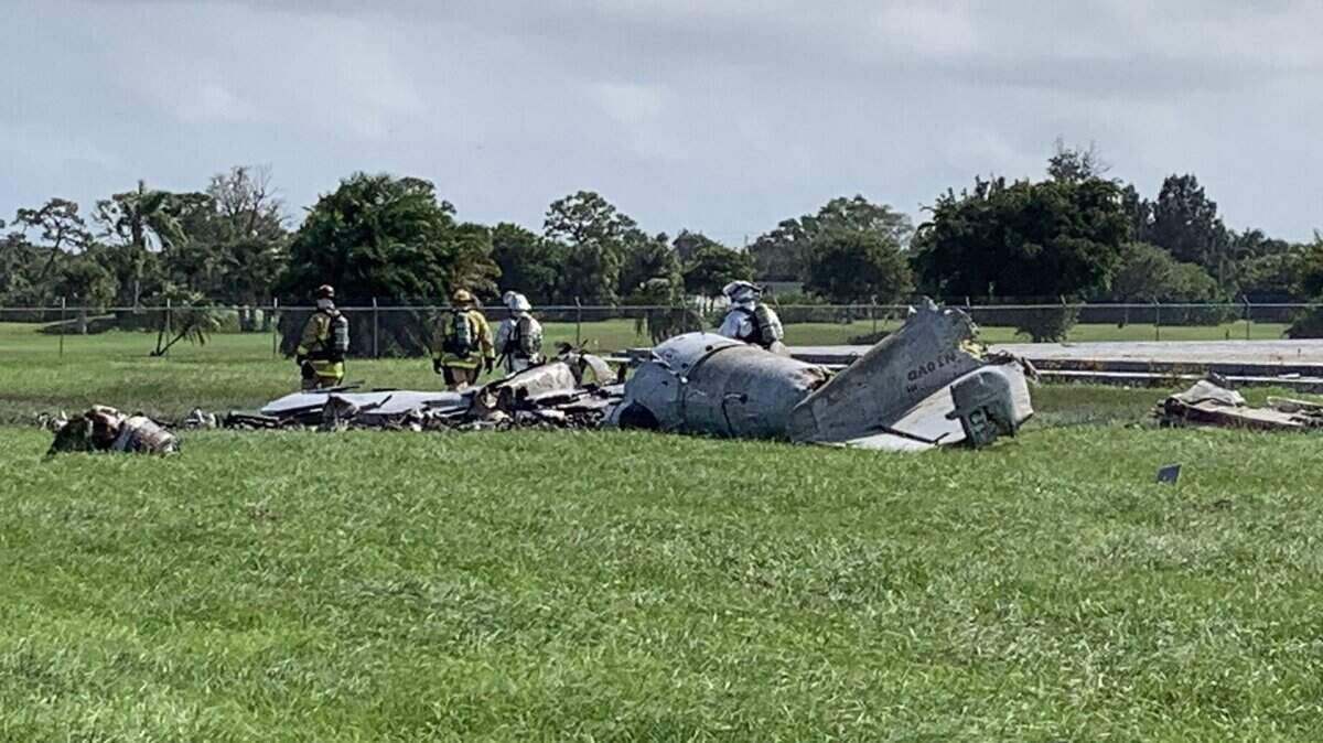 A pilot is dead after his plane crashed in Stuart, Fla., Friday, Nov. 1, 2019