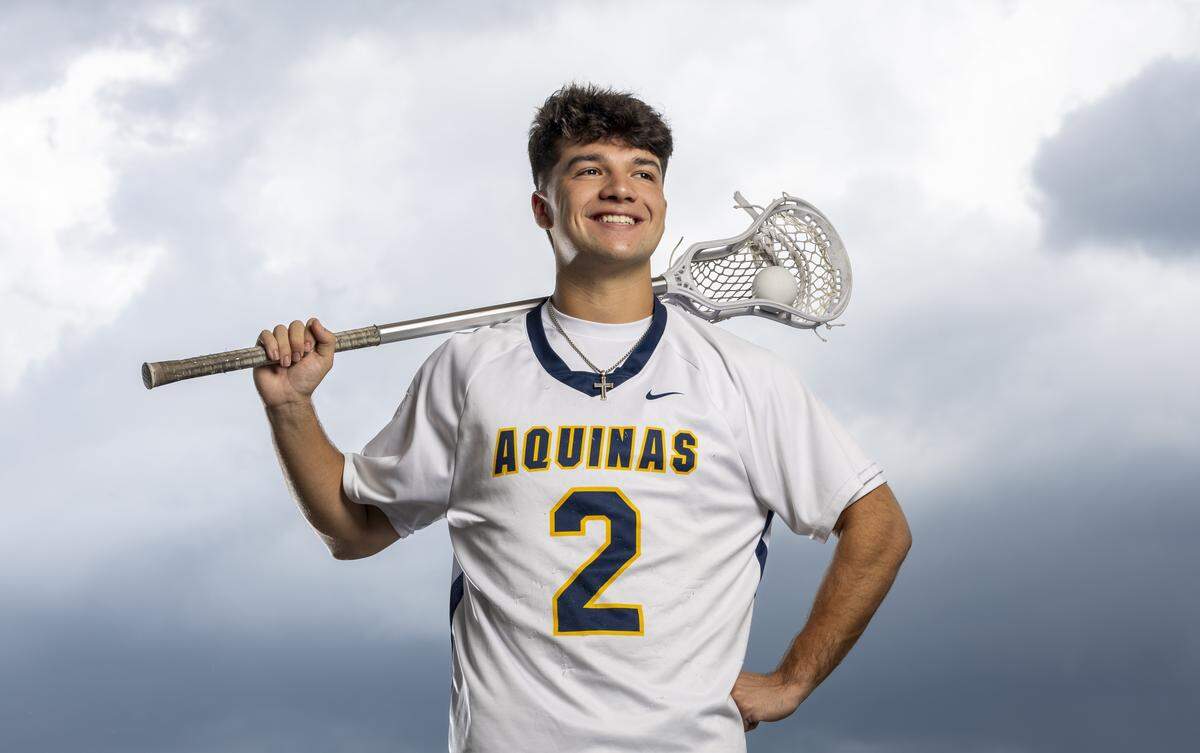 James Finch, Lacrosse, St. Thomas Aquinas High School. All-Broward players photographed at Brian Piccolo Sports Park on Wednesday, May 13, 2026, in Cooper City, Fla.