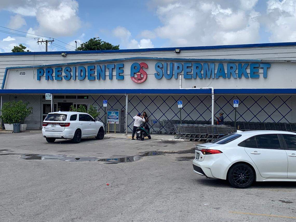 The Presidente Supermarket at the east end of Calle Ocho, 500 SW Eighth St.