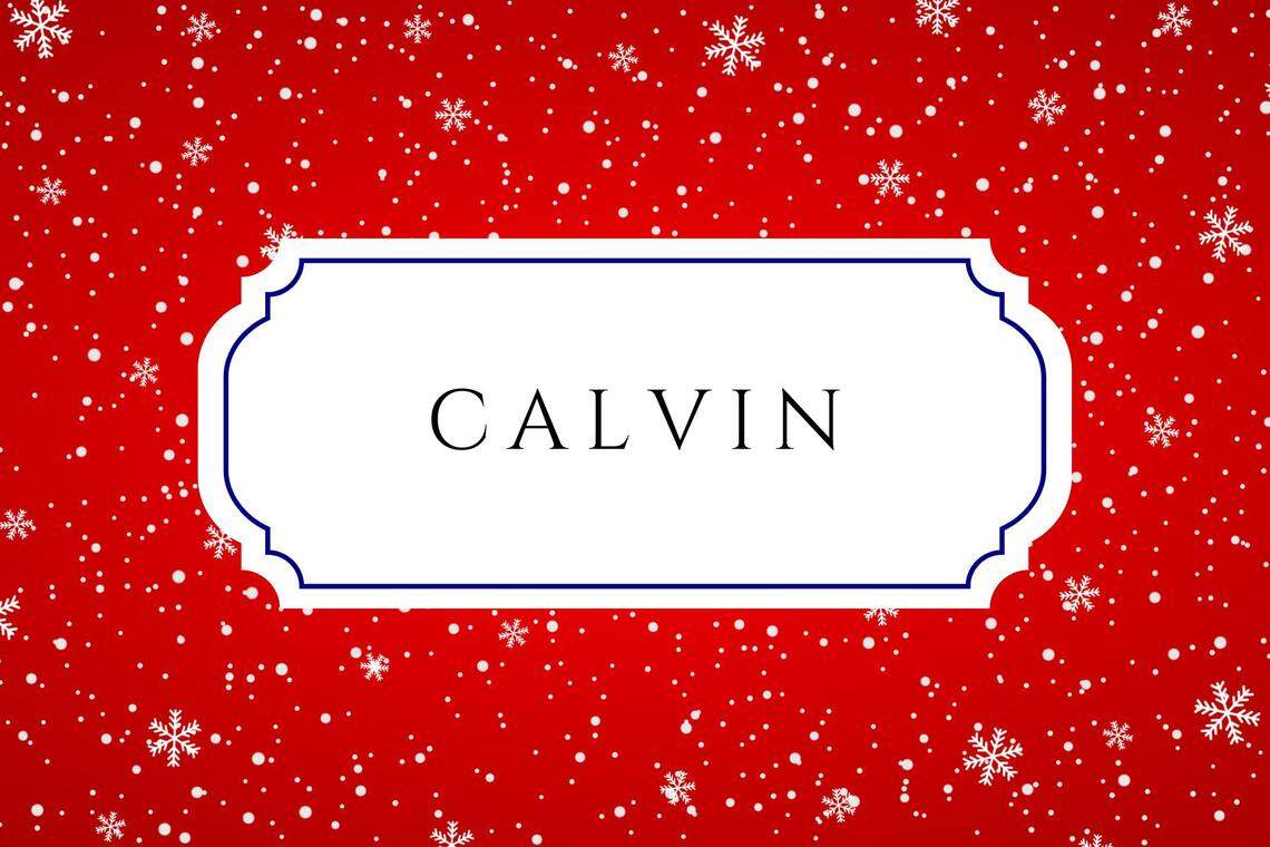 christmas baby names calvin