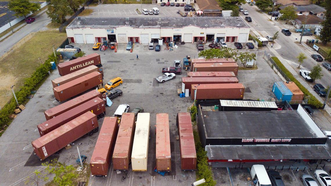 Weapons smuggled out of South Florida to Haiti are ending up in boxes among used clothes and other goods being sent by the diaspora for relatives or to be resold. This business in North Miami-Dade County is where Haitians pack shipping containers to send to Haiti.