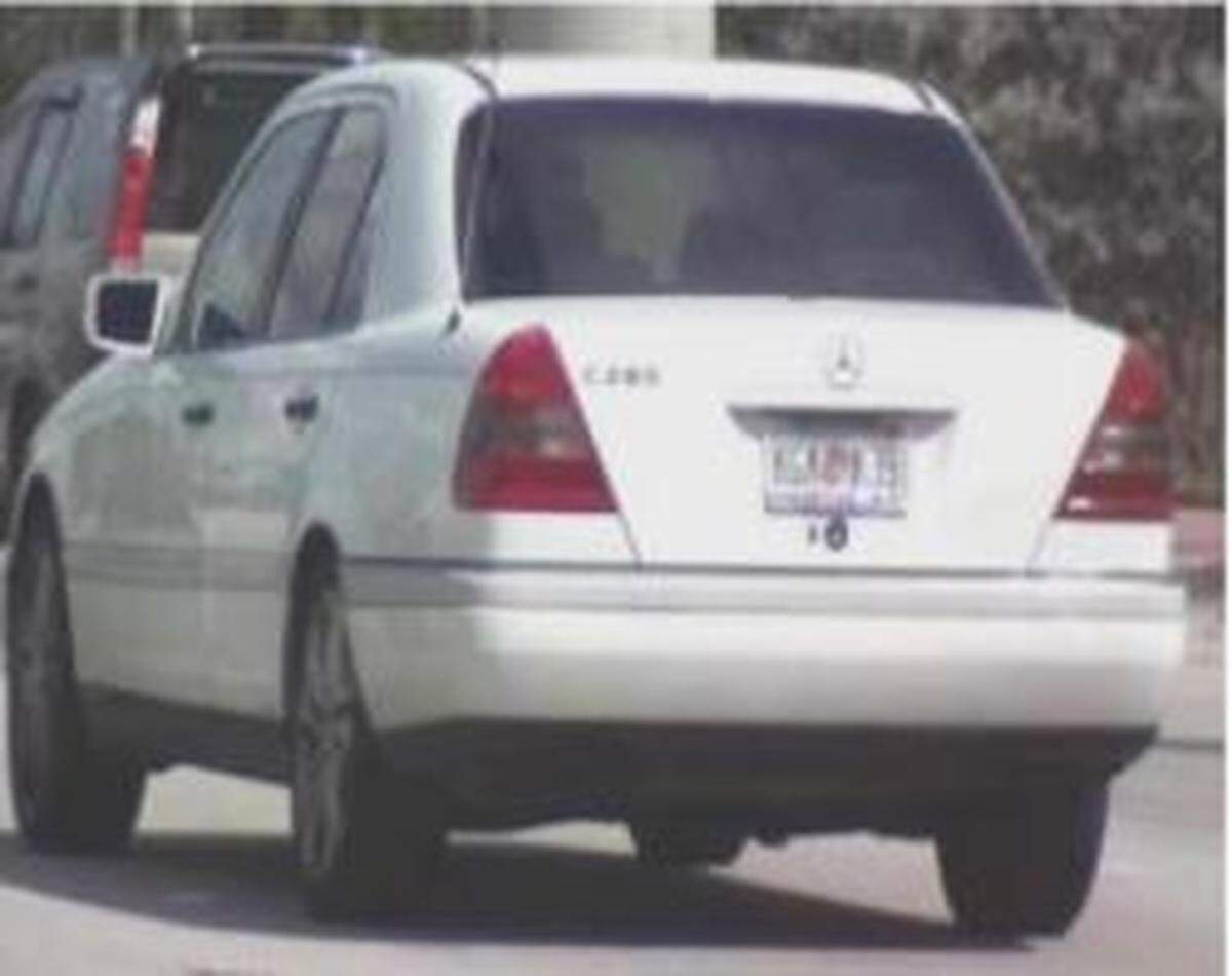 Joseph Williams was last seen in this 1997 Mercedes C280, Florida license plate KGMK39.