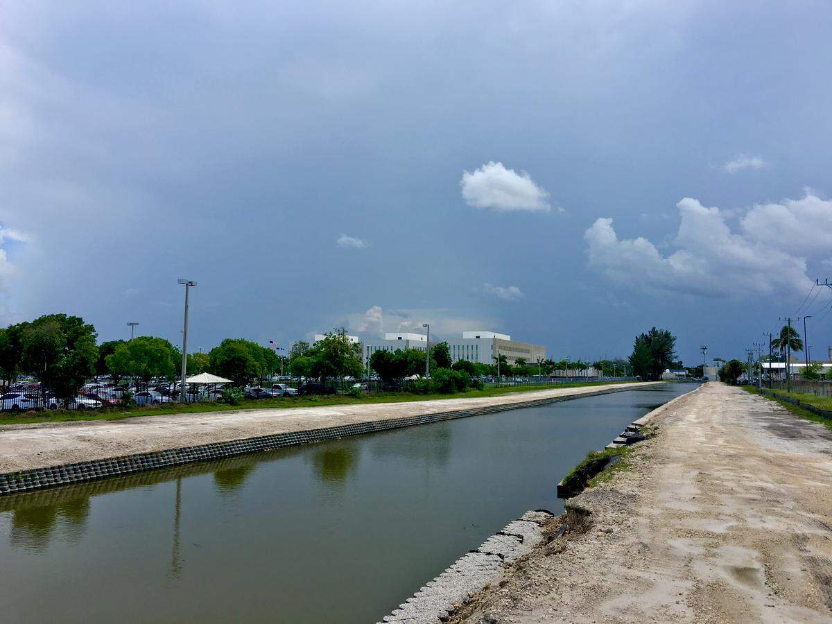 Miam-Dade skies darken in mid-afternoon on June 11, 2019.
