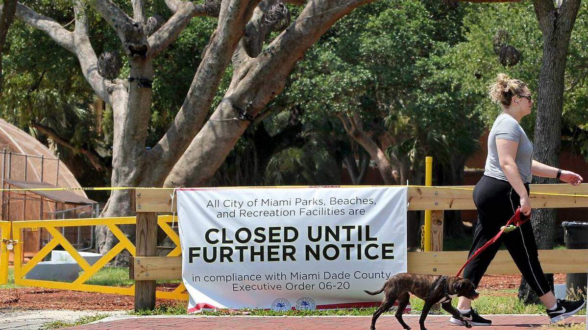 Though Miami-Dade County parks have reopened amid the coronavirus pandemic, parks in the city of Miami remain closed.