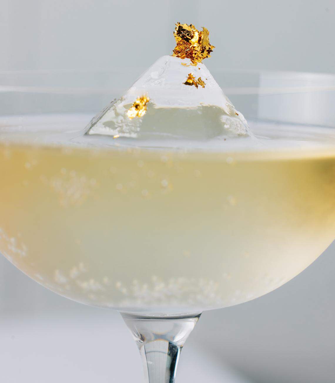 The Naousa cocktail at Gaia, with Johnnie Walker Black Label, apricot, vanilla, Lillet Blanc, Chartreuse and sparkling wine.