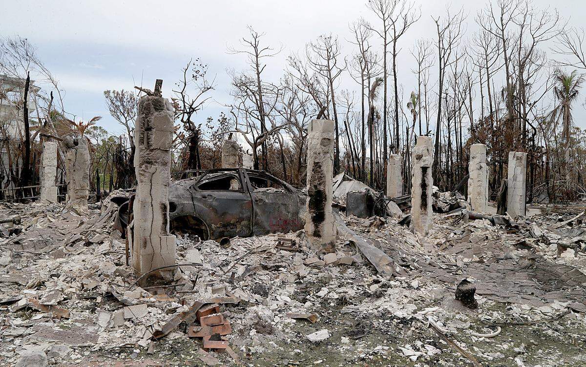 A house owned by Chris Arsenault burned down in an area of Big Pine Key that was affected by a brush fire that lasted for a week. This view of the home’s devastation is from Friday, April 27, 2018. While many people continued to cope with their losses after Hurricane Irma, the wildfire threatened their community again and fueled new fears.