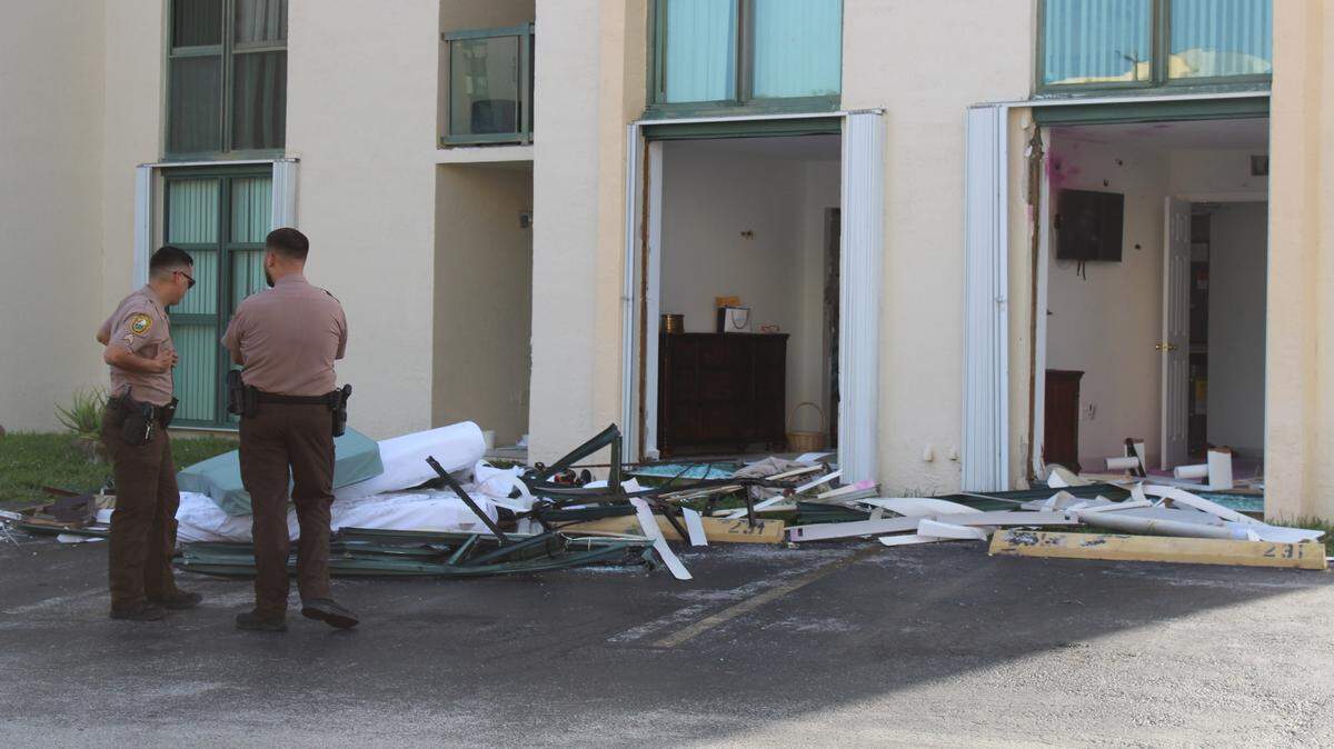 MDSO’s Special Response Team surrounded the building, smashed glass and used gas canisters to try to get a barricaded man to surrender himself after he allegedly hurt two of his children and smashed his 5-year-old against a wall at the International Park apartments on Jun 7, 2025.