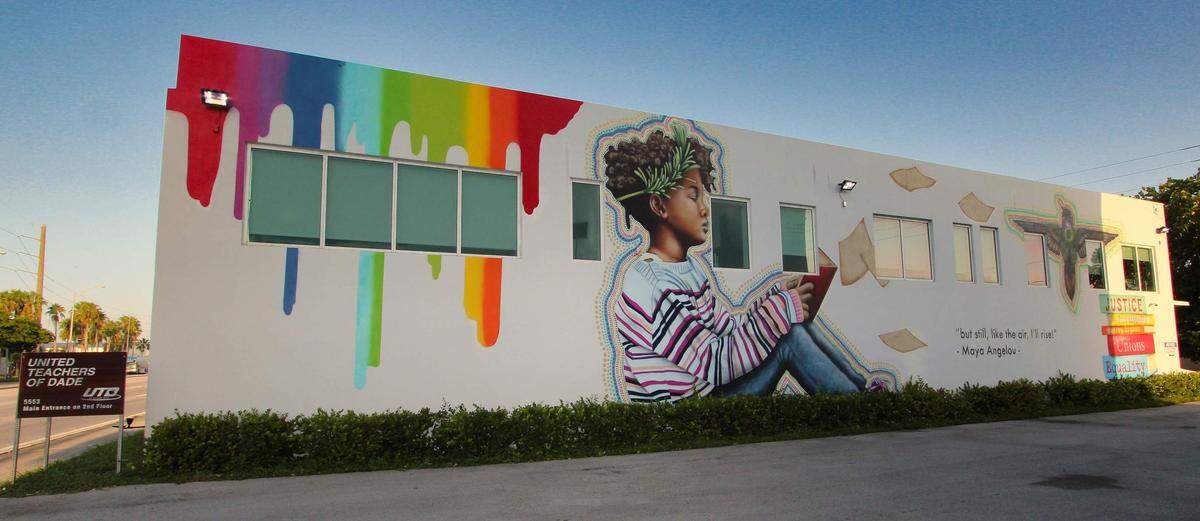 Miami Springs will hold a public hearing on Mar. 30 to decide the fate of a Miami-Dade teachers union’s mural that was cited by the city for various code violations.