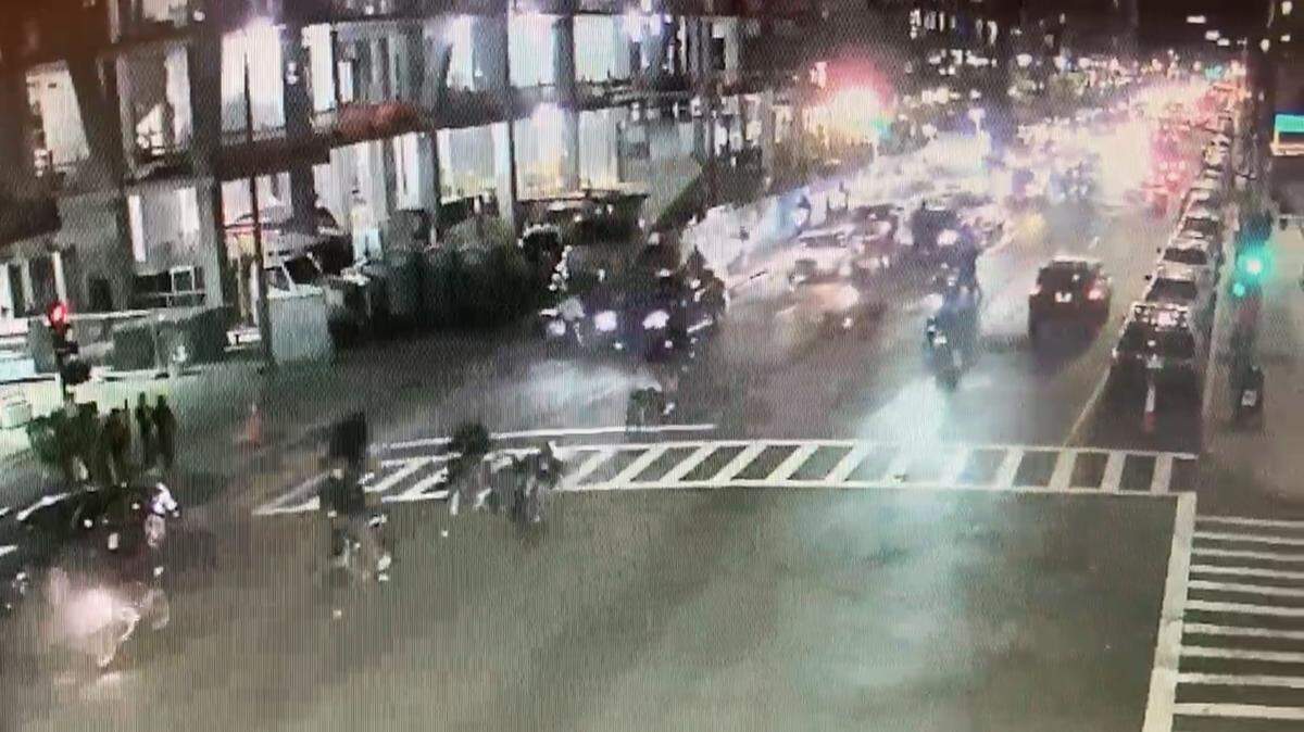 Massachusetts state police are trying to identify a mob of dirt bike and ATV riders who they said attacked an 82-year-old man driving in his car in Boston.