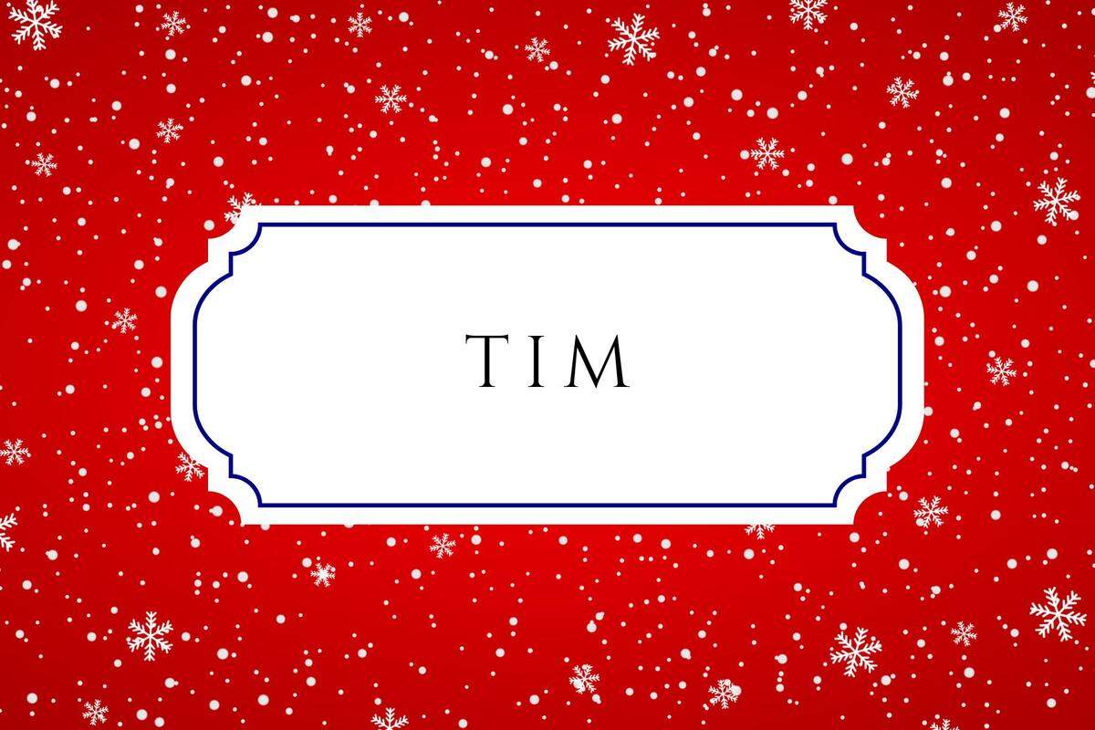 christmas baby names tim