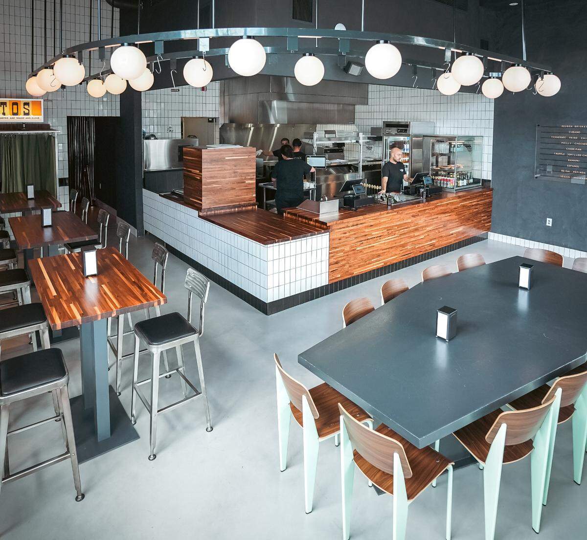 Inside the restaurant at The Mad Butcher in Wynwood.