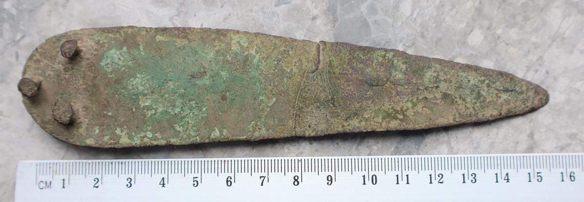 The 3,500-year-old dagger found near Krasnystaw.