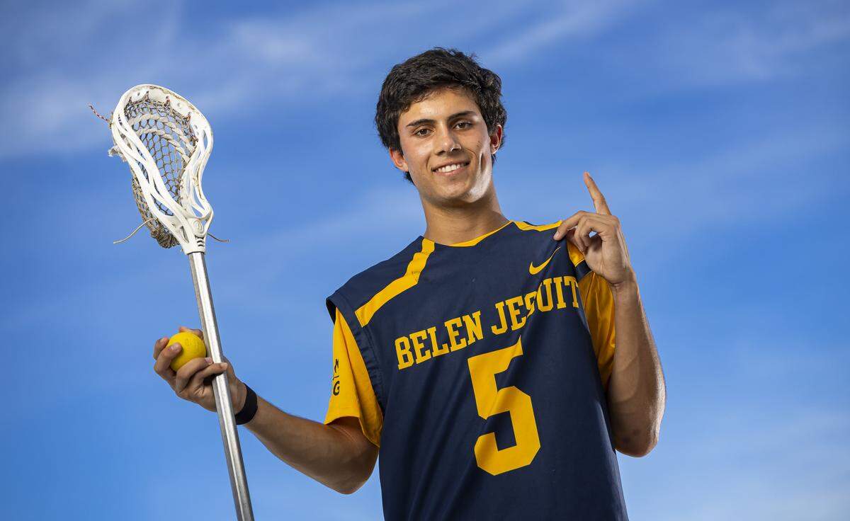 Adrian Navarro, Belen Jesuit Preparatory School, Lacrosse. All-Dade players photographed at Gulliver Preparatory School on Wednesday, May 6, 2026, in Pinecrest, Fla.