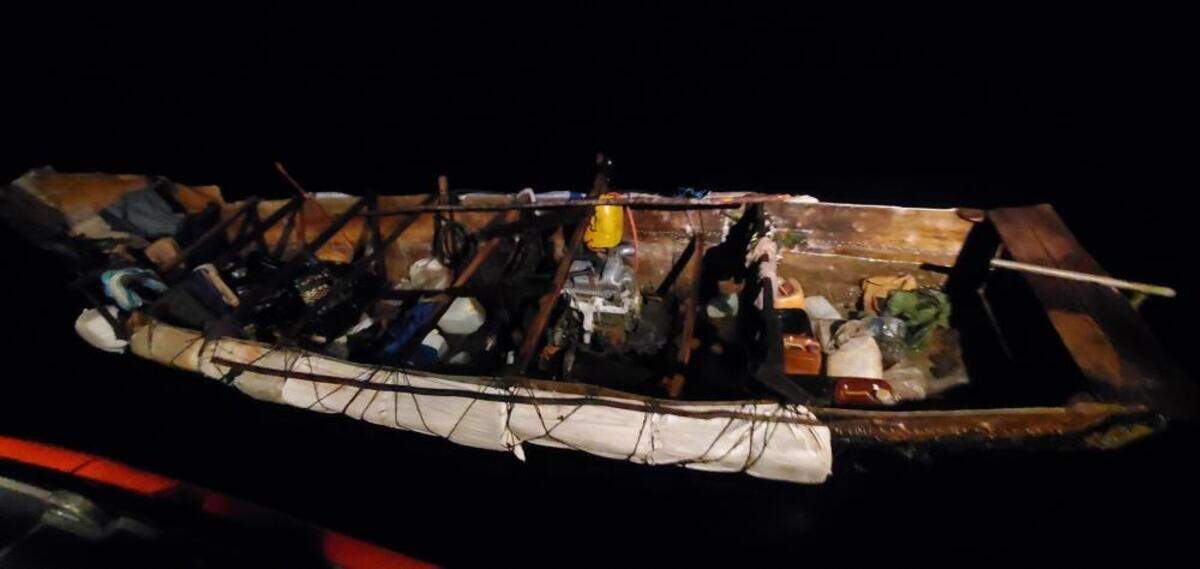 The U.S. Coast Guard stopped a migrant boat with people from Cuba aboard Thursday, April 28, 2022, about 15 miles south of the Middle Florida Keys city of Marathon.