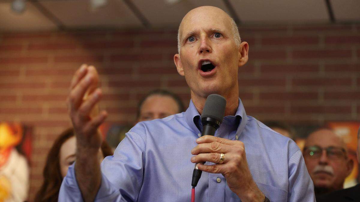 On June 14, 2018, Gov. Rick Scott was in Hialeah speaking to supporters during a campaign stop at Chico’s Cuban restaurant, where he received an endorsement from the Florida Police Chiefs Association.