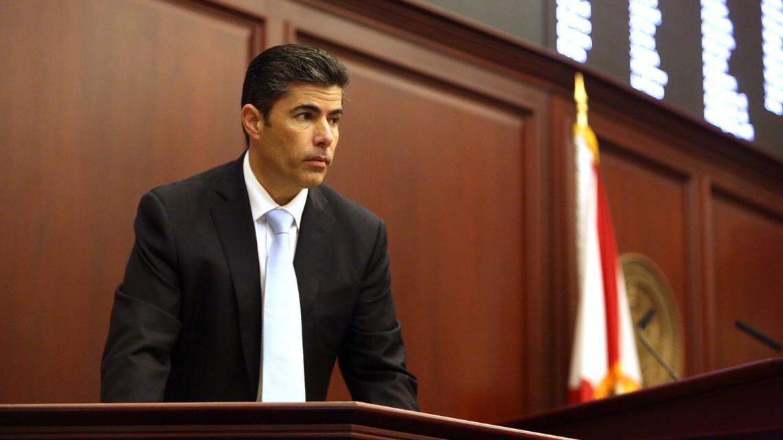 Republican José Oliva of Miami Lakes presided over the 60-day (plus one) session as Speaker of the Florida House. This photo is from the House session on Tuesday, April 30, 2019, at the Capitol in Tallahassee.