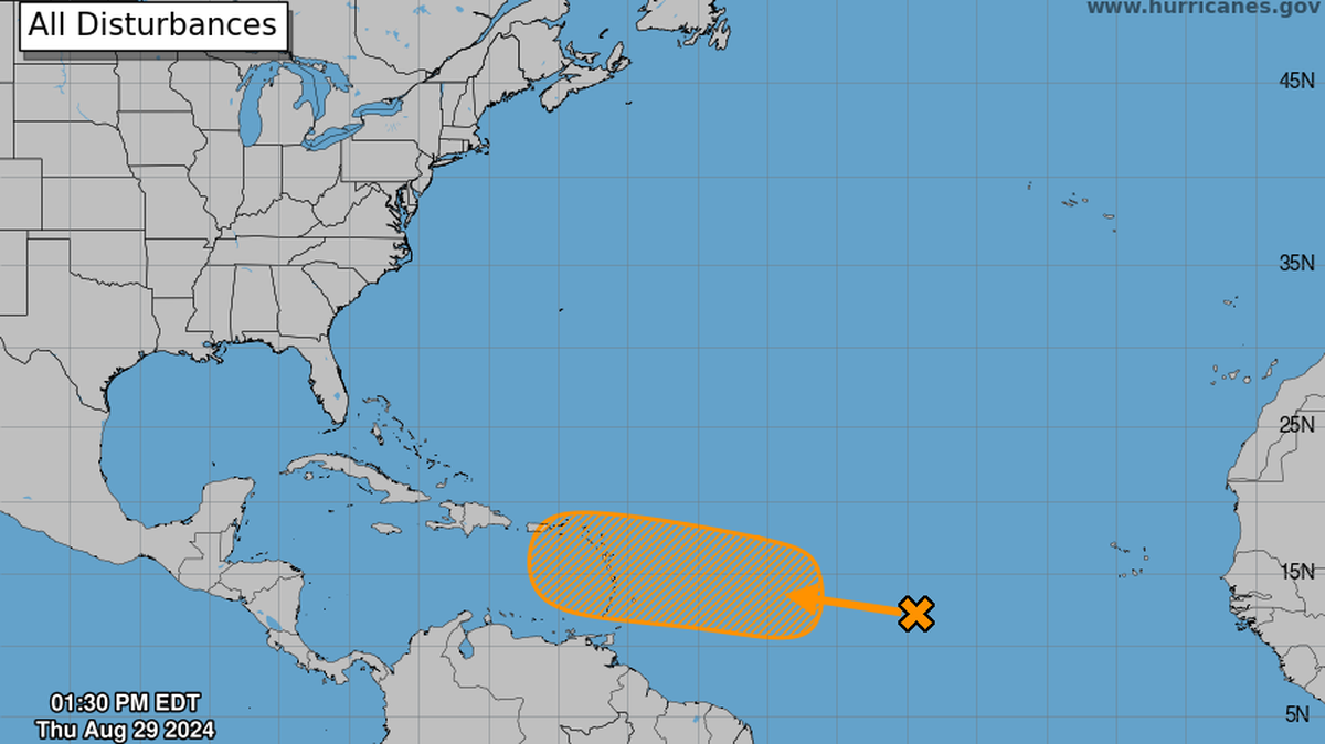 Forecasters are tracking a disturbance in the Atlantic. By early next week, it could develop into a tropical depression.