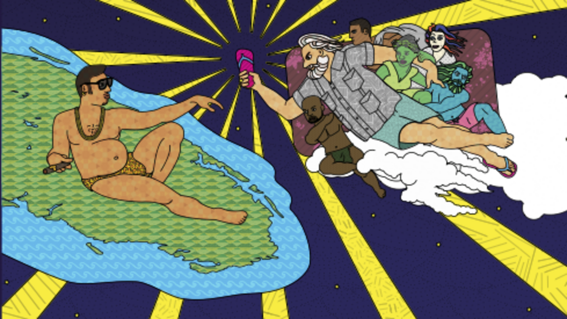 Meet the God of Chisme and go on the Cafecito Odyssey in ‘The Miami Creation Myth’