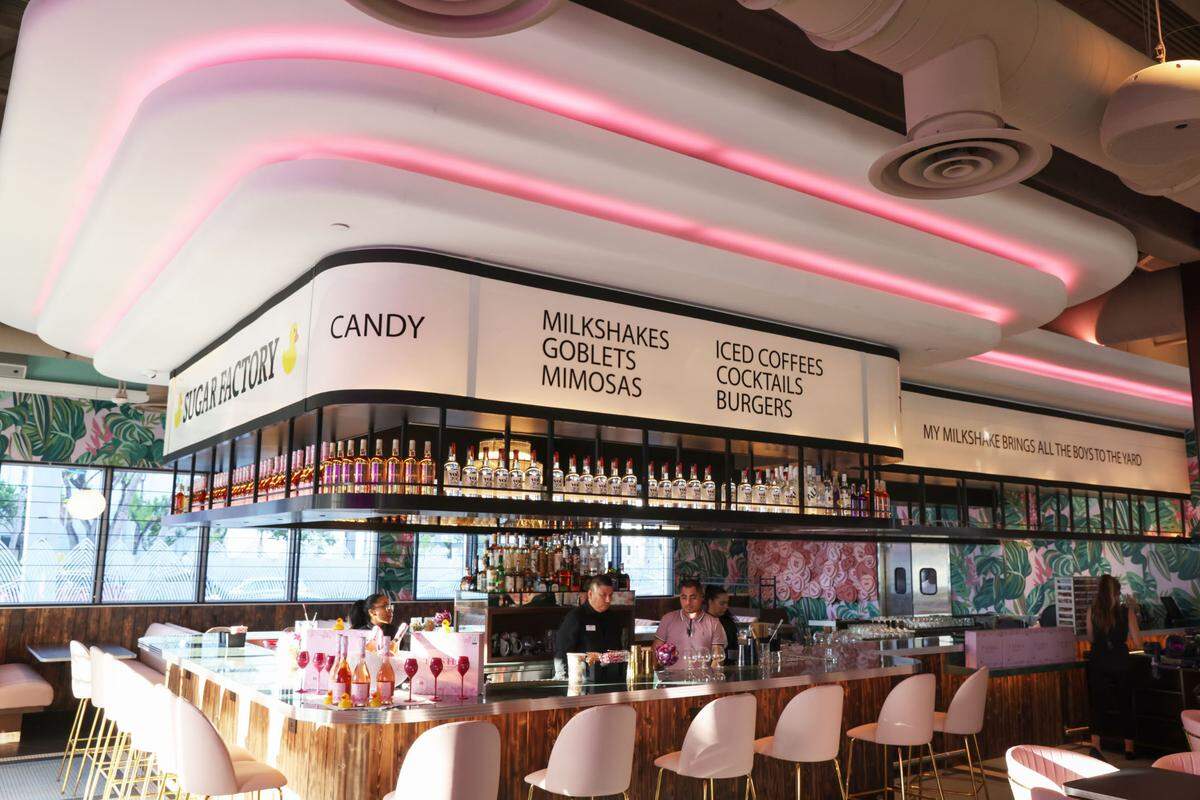 Sugar Factory has opened in the historic Firestone Garage building on Alton Road in Miami Beach.