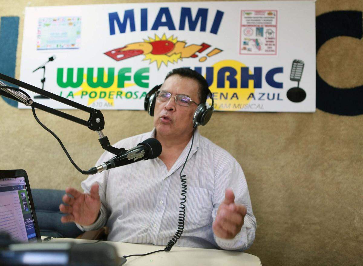 Jorge Herrera Monroy, presentador de programa ‘Palpitar México’ de la cadena de radio La Poderosa, el jueves, 8 de septiembre del 2016.
