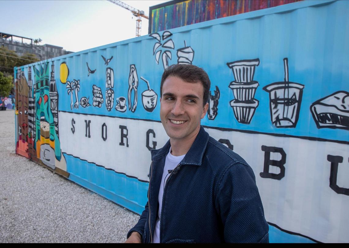 Gaston Becherano of Smorgasburg Miami at a preview of the Wynwood outpost of the open-air food market.