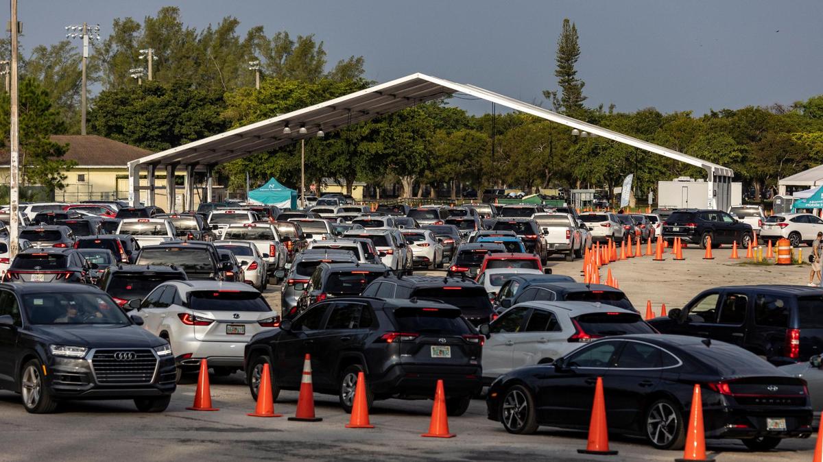 This long line at Tropical Park on Tuesday shows that COVID-19 infections are surging across the South Florida. And like the public, law enforcement agencies are beginning to feel the effects. And though the fear factor is less than it has been in the past, infections will still affect the number of cops on the street.