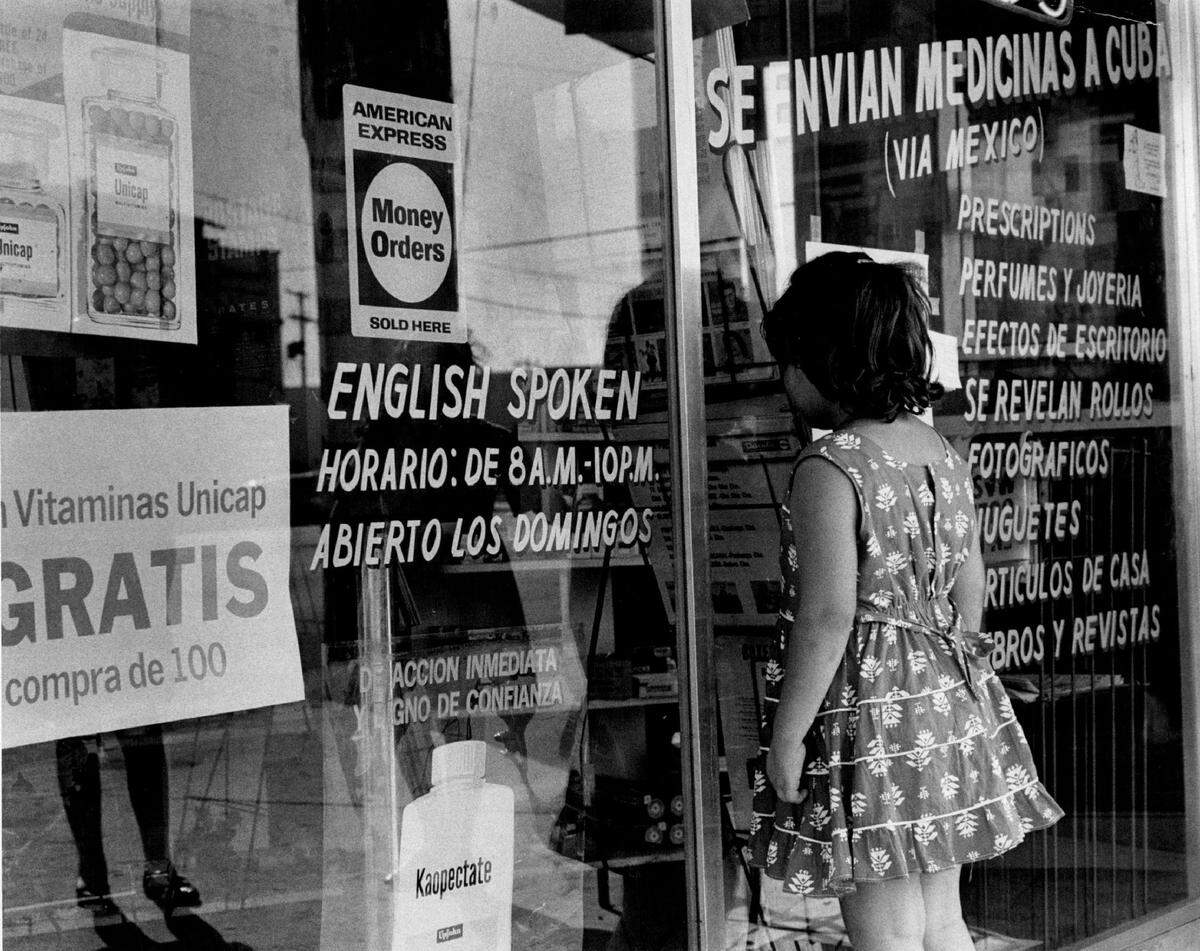 In 1964, a drugstore on Southwest 12th Avenue and 6th Street.