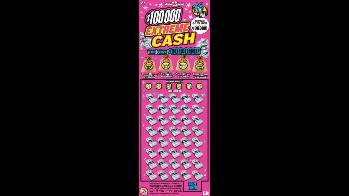 A 31-year-old woman won $100,000 with a Maryland lottery instant ticket hours after she had a hot streak at a casino, lottery officials said.