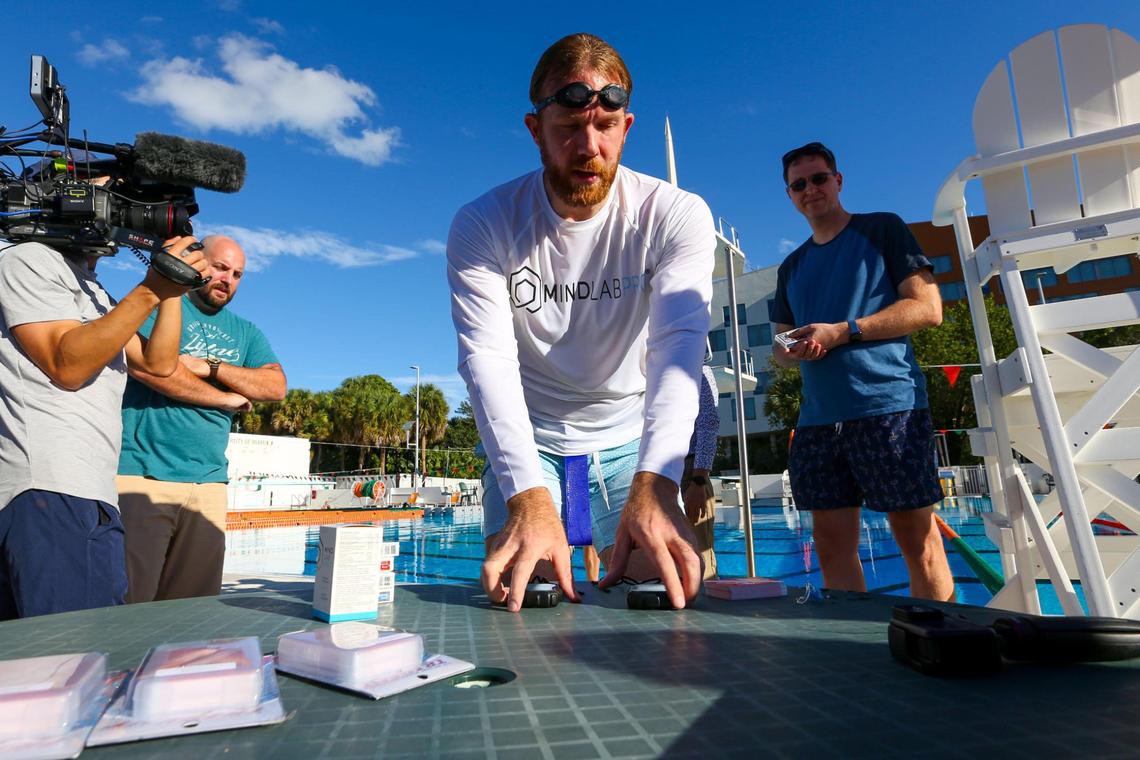 Nelson Dellis is filmed preparing to break a Guinness World record. The process for certification is stringent: He brought a film crew and independent card shuffler to document the process and prove the event was authentic.