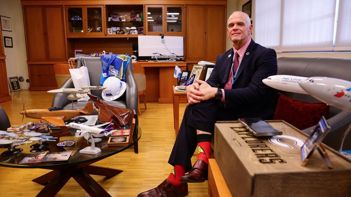 Miami-Dade Aviation Director & Chief Executive Officer Ralph Cutie is photographed in his office at Miami International Airport in Miami, Florida, on Tuesday, November 12, 2024.