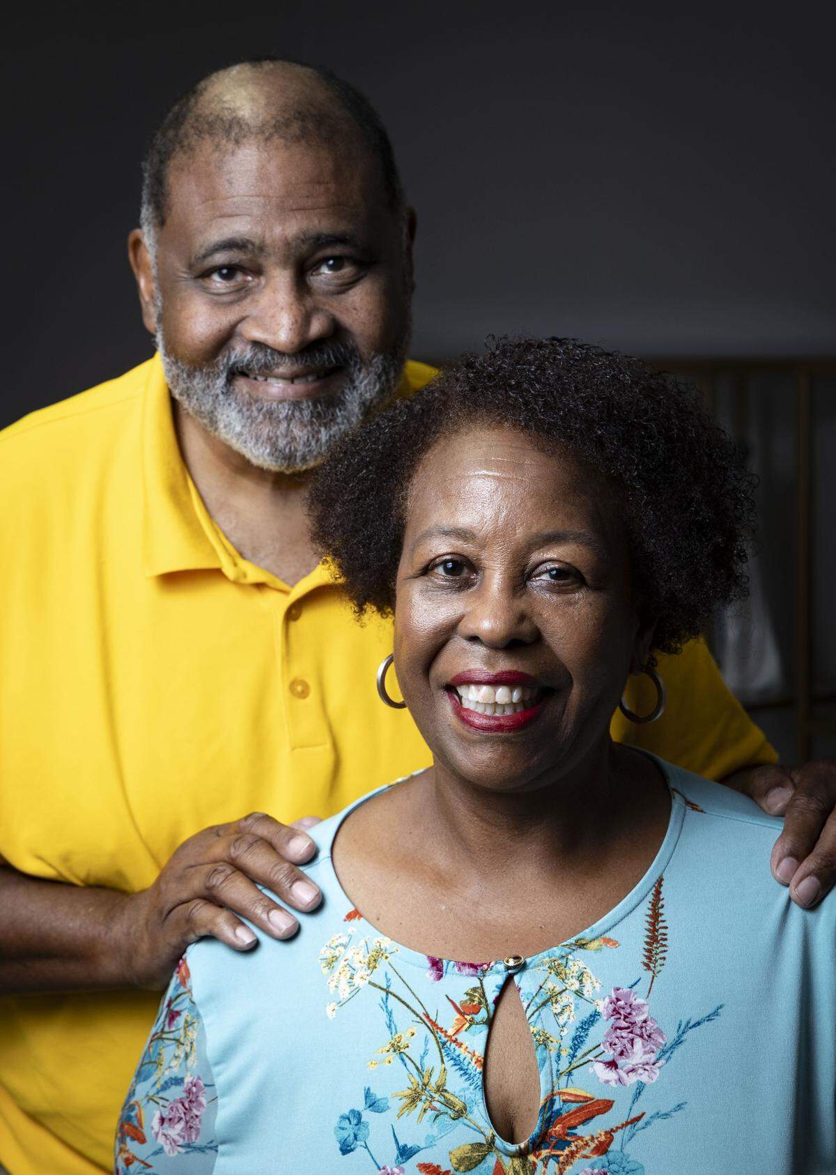 Oscar and Patricia Braynon photographed at their home in Miami Gardens, Florida, on Oct. 21, 2025.