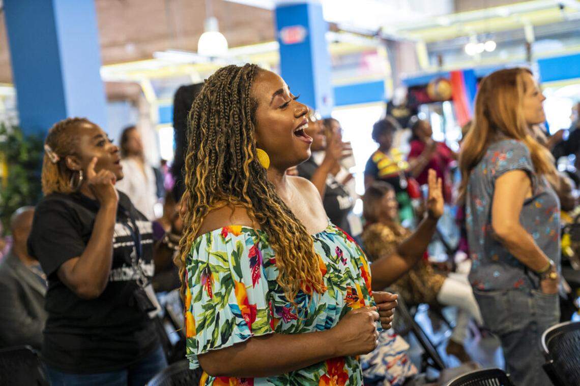 Attendees at the first edition of GospelFest last year at the Little Haiti Cultural Center. 