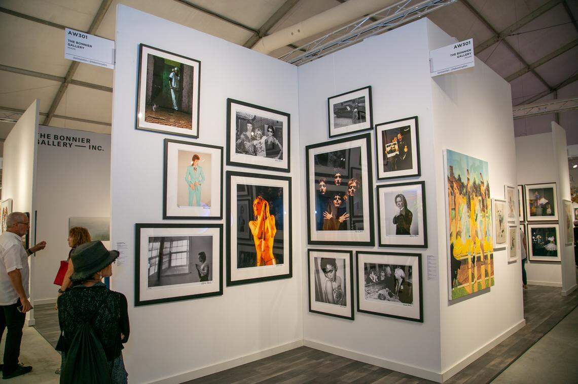 Artwork on display at Art Wynwood, an art fair that attracts collectors, curators, galleries and art lovers.
