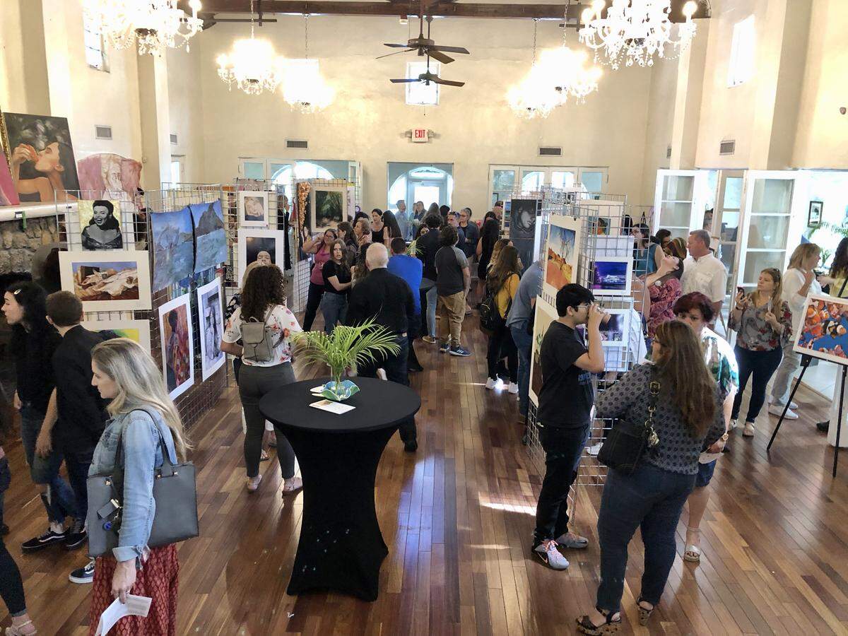 There are two days, March 14-15, to see juried art by Miami-Dade County high school students. This is the 2019 Young Artists’ Gallery.