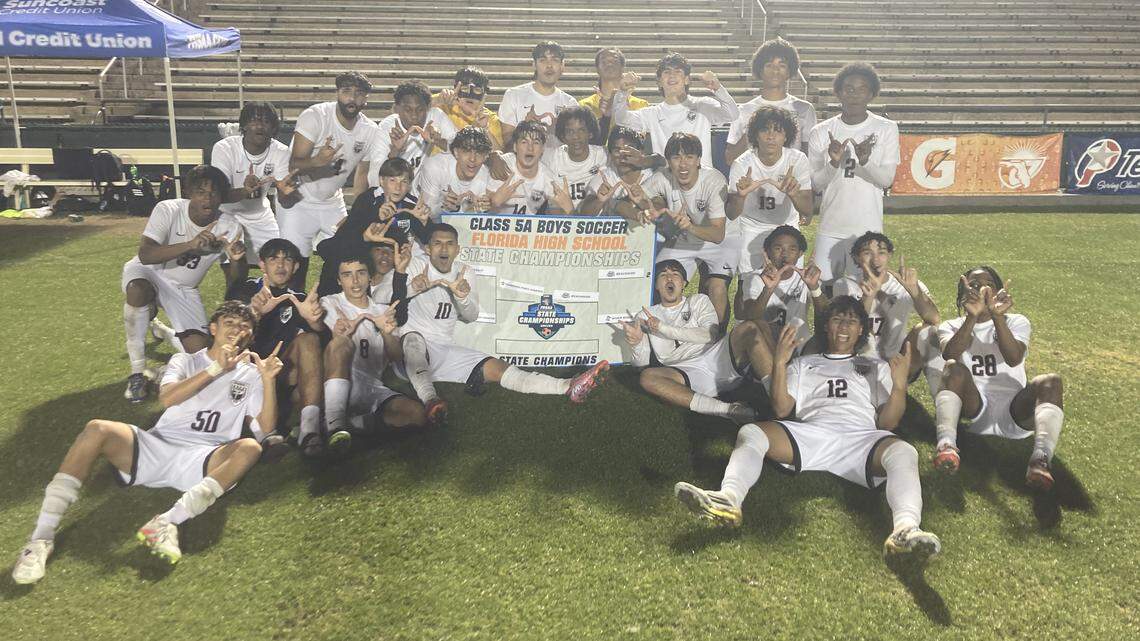 Goalkeeper’s clutch saves propel Pines Charter boys to upset in state semis