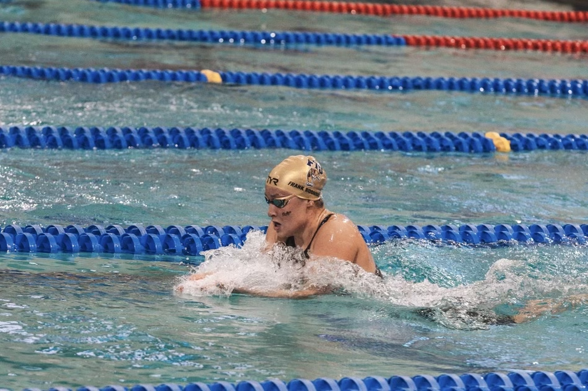 Junior swimmer Nicole Frank competes for the FIU swimming and diving team.