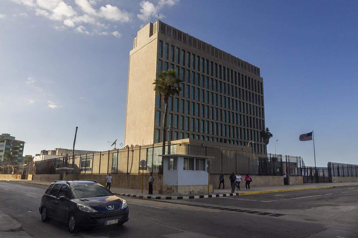 The U.S. Embassy in Havana, Cuba, on Nov. 14, 2018.