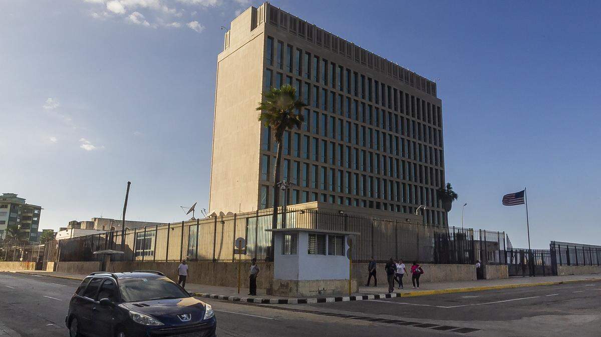 The U.S. Embassy in Havana, Cuba, on Nov. 14, 2018.