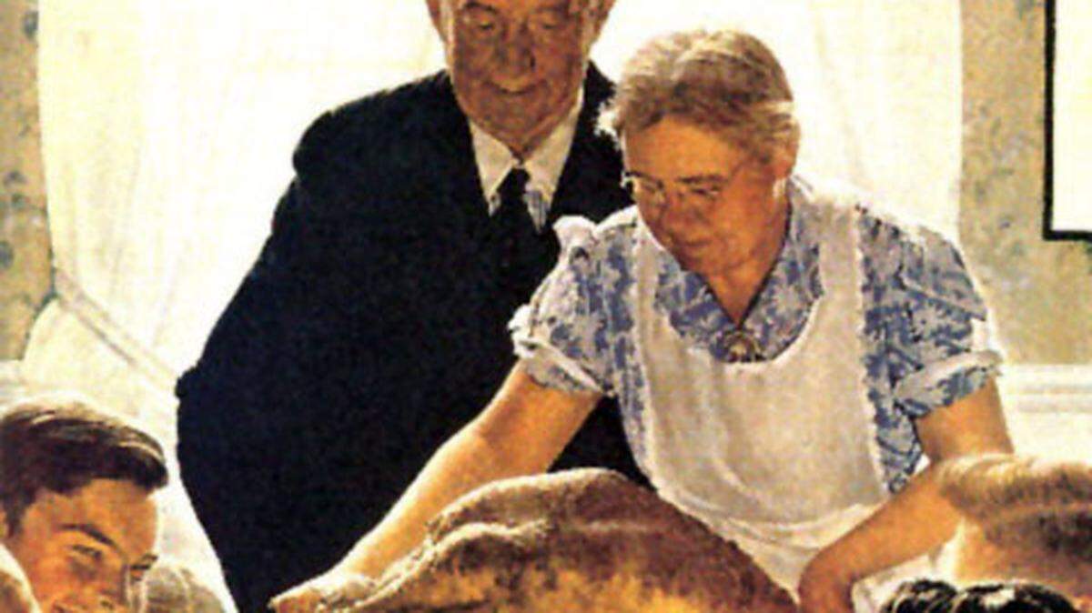 Norman Rockwell’s painting Freedom from Want, also known as The Thanksgiving Picture, was part of a series from the 1940s called the “Four Freedoms.”