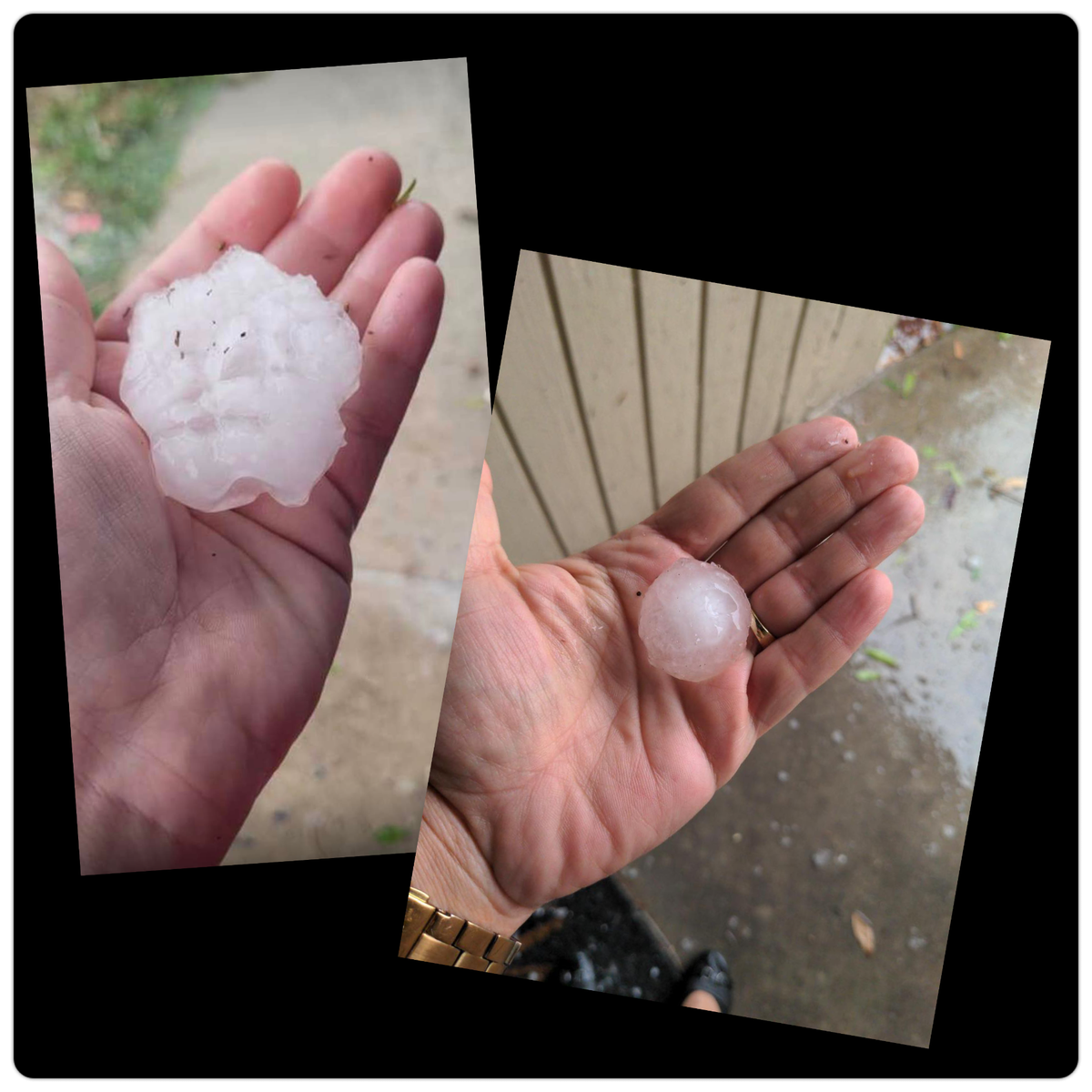 Highlands County Board of County Commissioners on Monday, April 4, 2022, shared photos of the hail that fell in Highlands County during a storm.