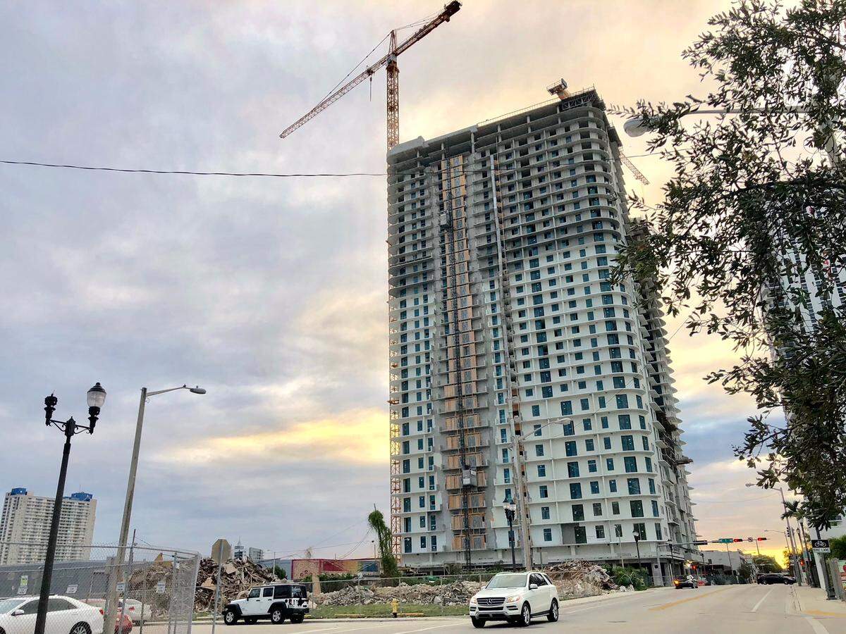 New residential towers in Miami’s Omni district north of downtown include units that were set aside as affordable “workforce” housing in voluntary negotiations with city planners. A new zoning rule would mandate developers of new towers in the area to set aside units for affordable housing.