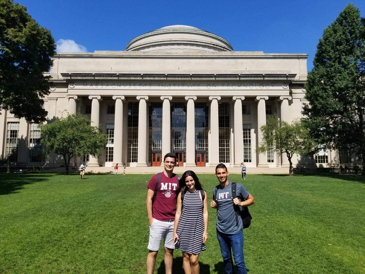 From left, Cuban-born, Miami-raised students Jose Muguira Iturralde, Sabrina Romero and Osvy Rodriguez now attend at Massachusetts Institute of Technology.