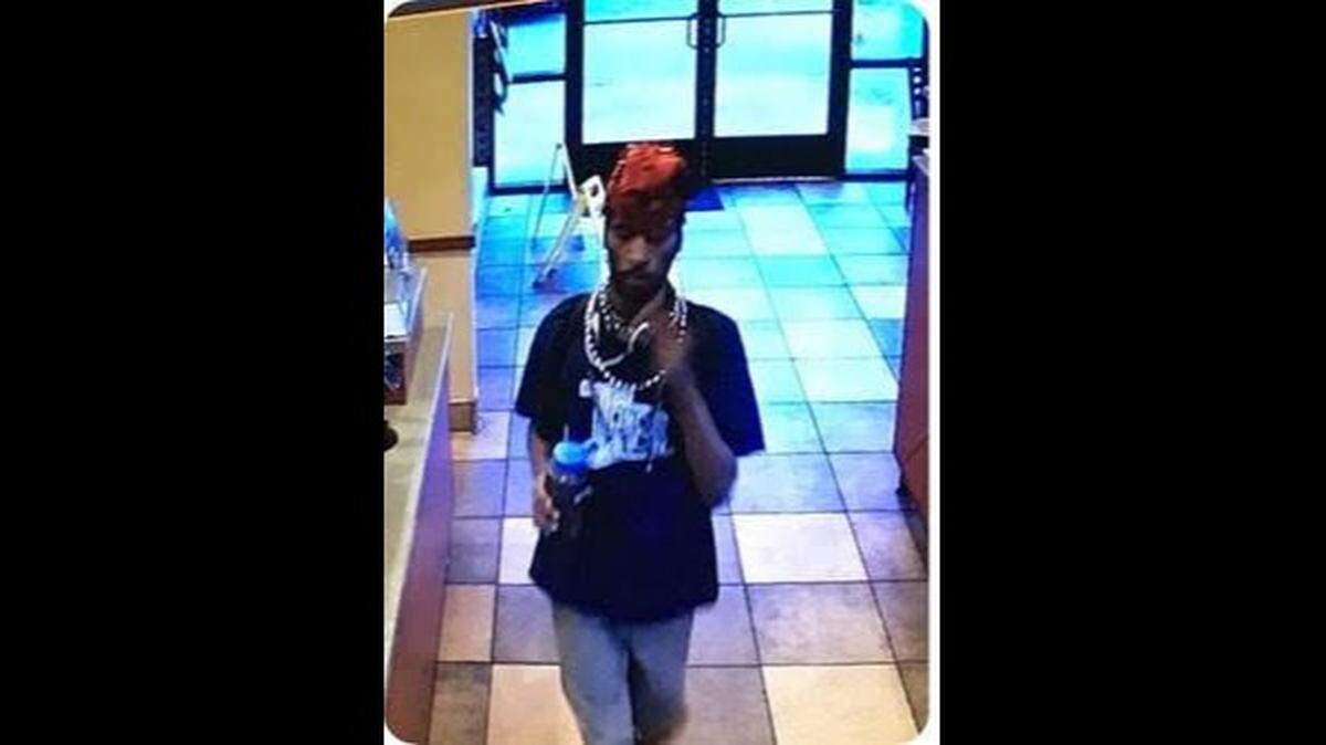 Mia Williams, 32, at the Taco Bell.
