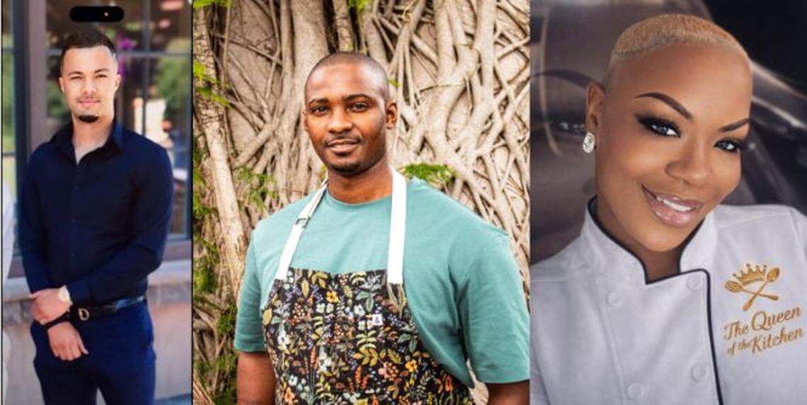 David Sifflet (left), Akino West, and Jeanette McKay Wimbley are competing to have a restaurant in People’s Bar-B-Q in Overtown. The trio will participate in the People’s Choice Barbecue Cookoff.