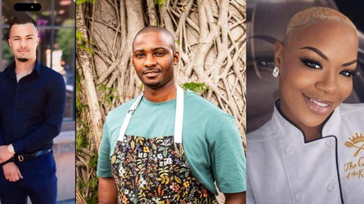 David Sifflet (left), Akino West (center), and Jeanette McKay Wimbley are competing to have a restaurant in People’s Bar-B-Q in Overtown. The trio will participate in the People’s Choice Barbecue Cookoff.