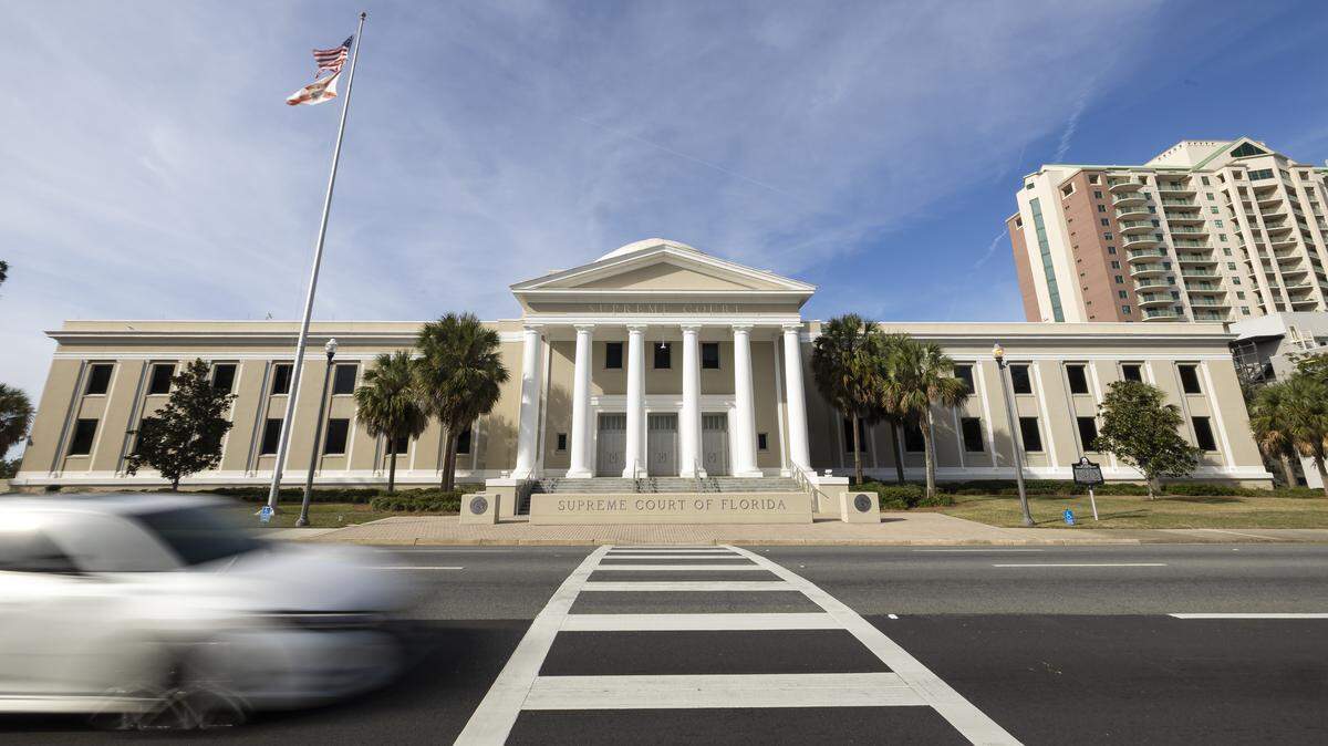 A general view of the Florida Supreme Court, on Monday, Jan 12, 2026, in Tallahassee, Fla.