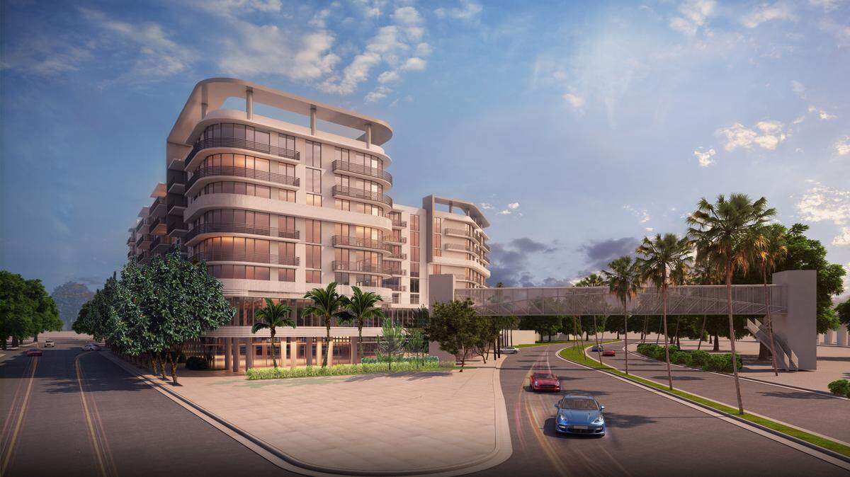 Platform 3750 is under construction in West Coconut Grove. Above: A rendering of the project.