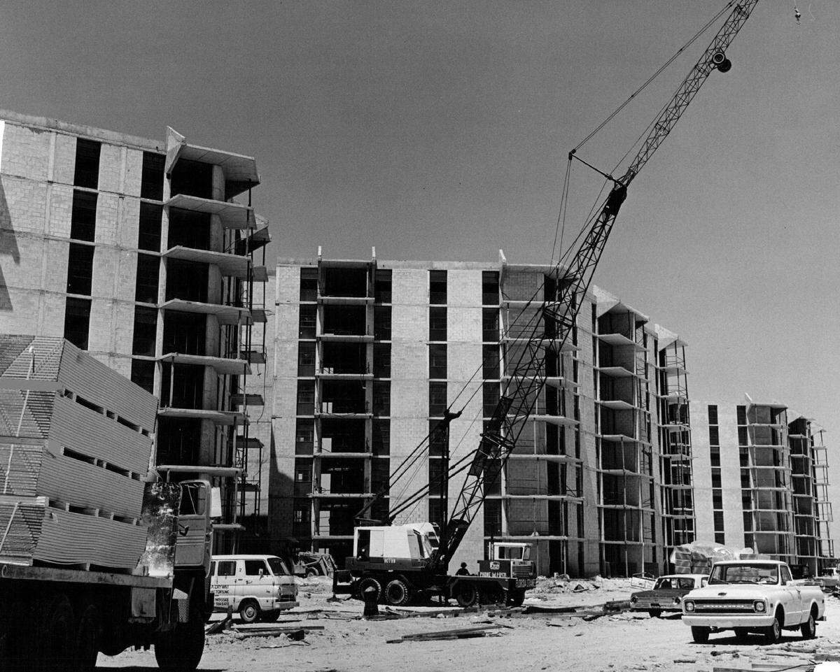 Among the first Aventura condos under construction in 1971.